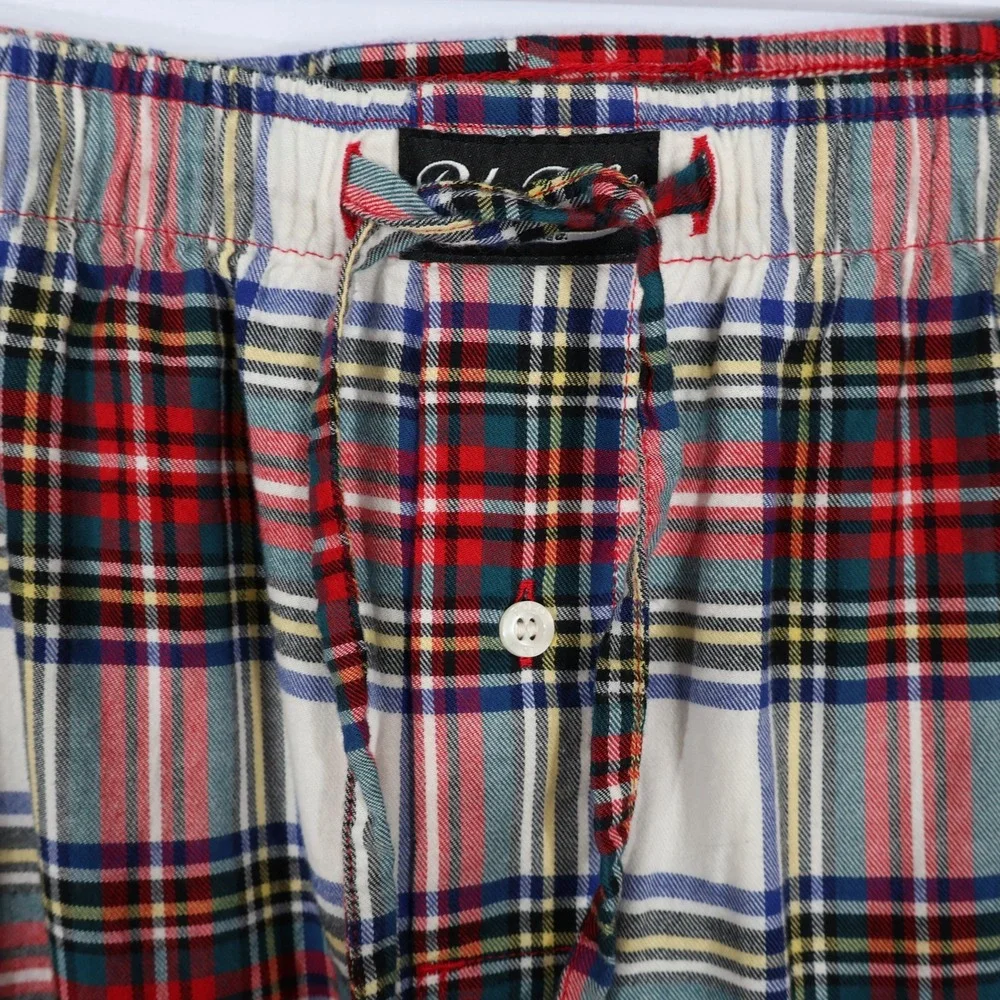 Polo Ralph Lauren Pajama Set Men L Multi Plaid Preppy Holiday Classic $105 NWT